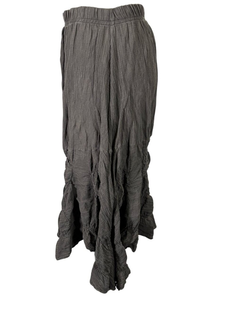 Vintage Dress To Kill Y2K Euro Crinkle Gauze Bubble Ruffle Midi Skirt Size 1 - Picture 4 of 11